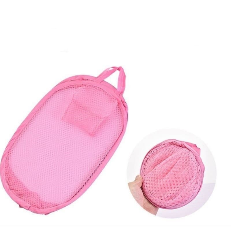 Cesto De Roupa Suja Rosa , Ideal Para Roupas Em Azul Claro