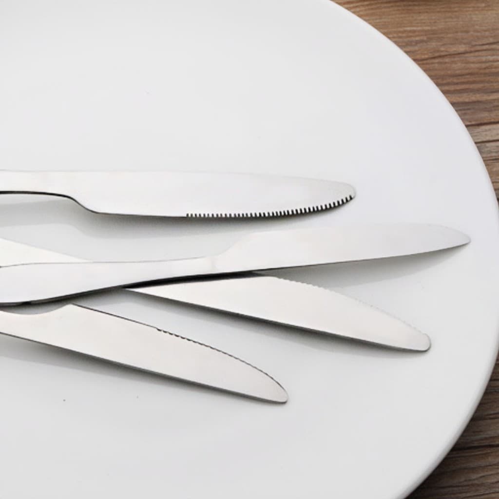 Faca De Bife De 36 Peças Com Cabo Ergonômico , Embalada Em Design Etiquetado Moderno