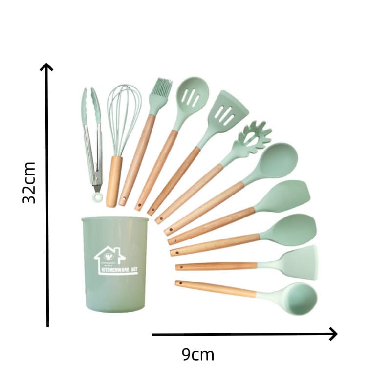 Conjunto De 12 Kits De Utensílios De Cozinha Com Alto Valor De Cores , Simples , Fáceis De Usar