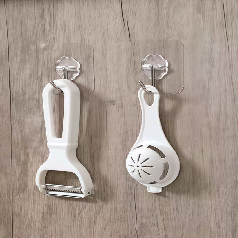 2 Kit De Gancho Adesivo De Parede Multiuso Para Pendurar Banheiros , Sem Necessidade De Furar Furos Promoção