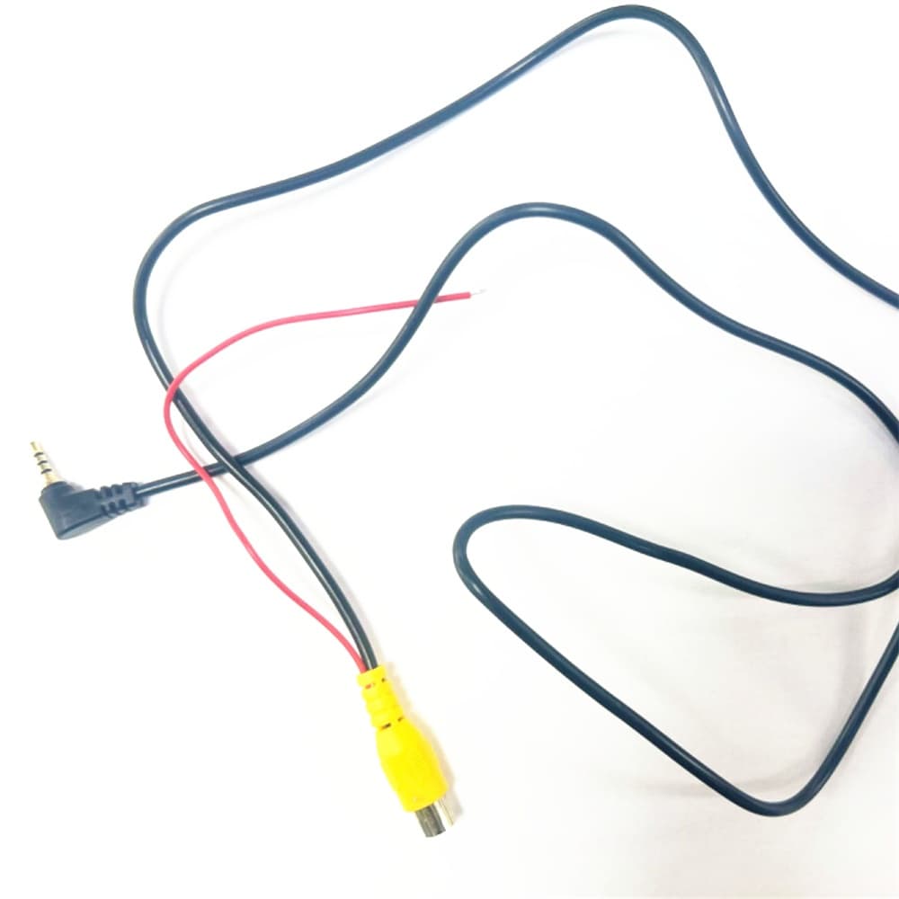 Carro 2.5mm Jack Porta AV Adaptador DVR Cabo De Câmera Para De Visão Traseira Do Veículo 1M
