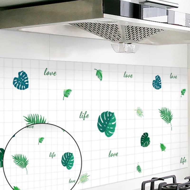 Painel De Papel De Parede Autoadesivo Lavável Resistente A Água/Óleo/Fogo/Alta Temperatura-Envio Agora
