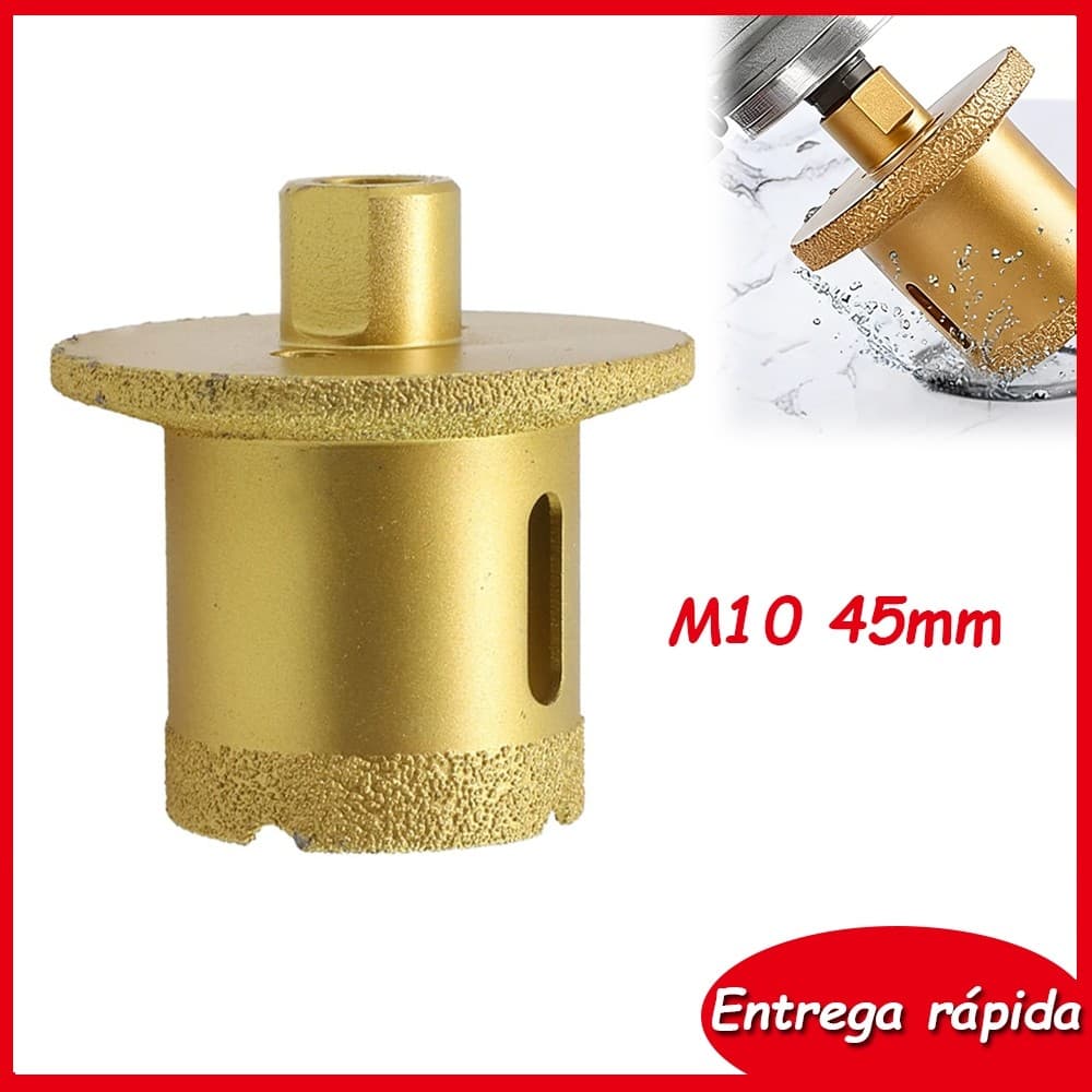 M10 de Brocas de Serra Copo Compatível Com Mármore e Vidro Diâmetro 45mm