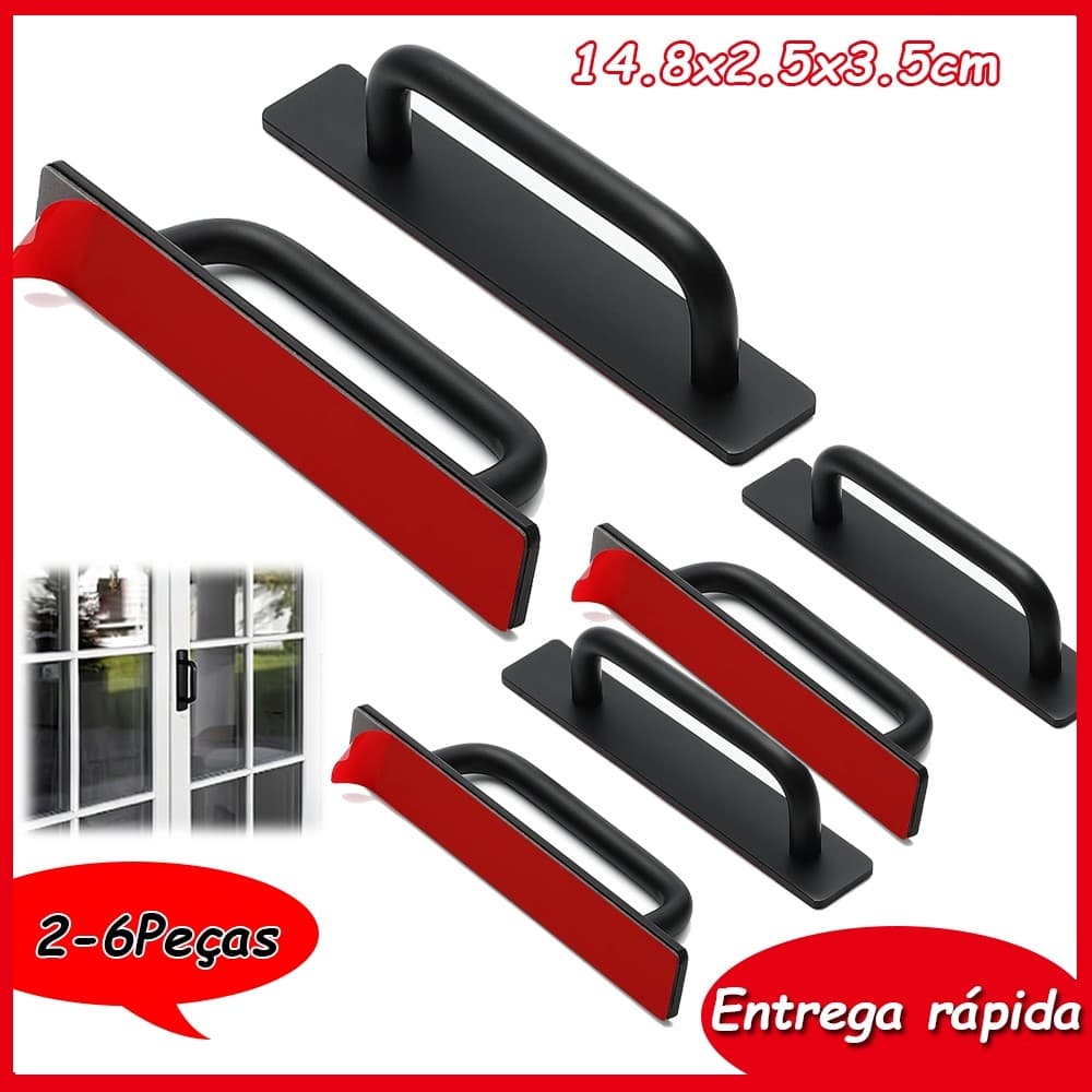 2-6pçs puxadores de armário de Preto utensílios de cozinha para banheiro/gaveta para cama armários de armário modernos