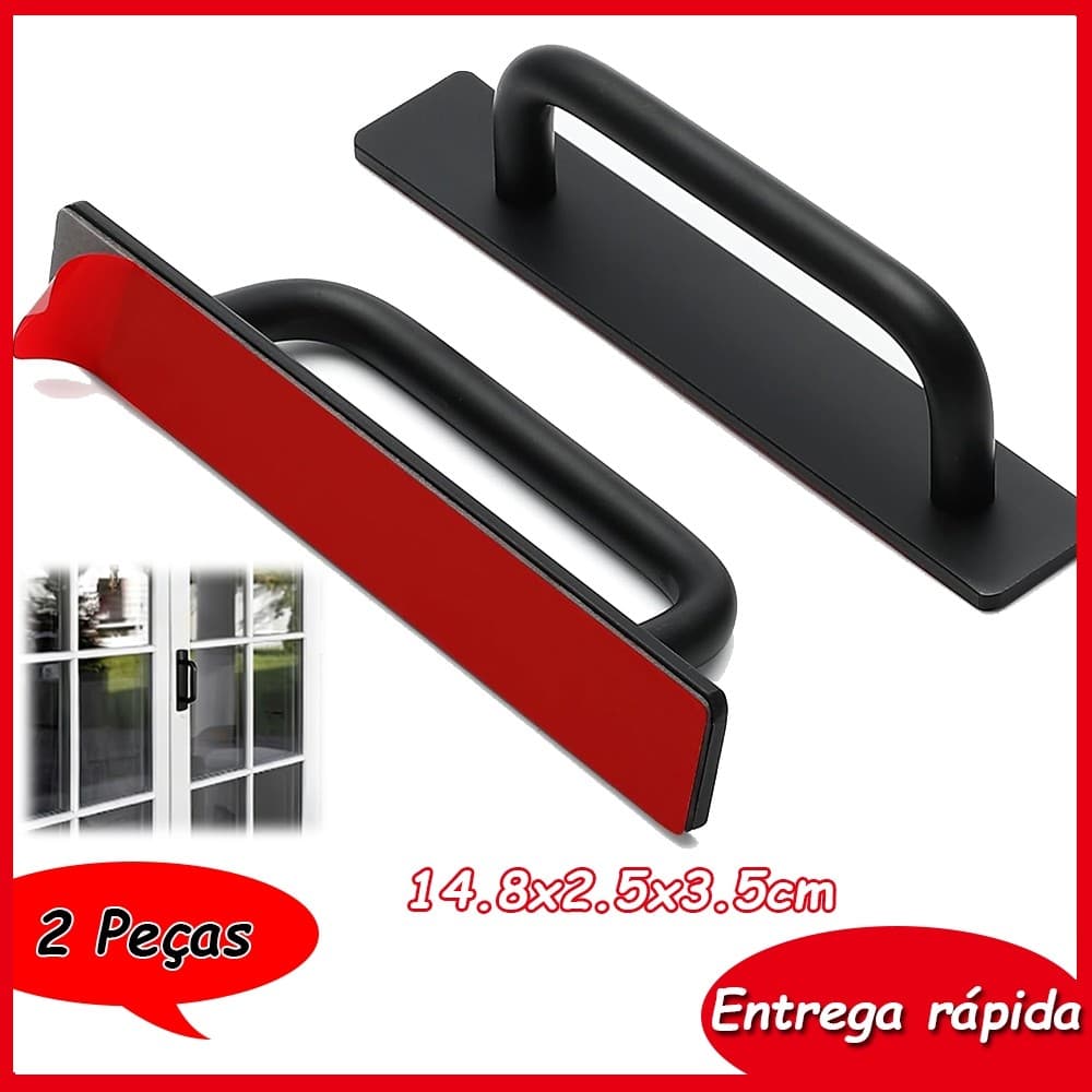 2 Puxadores de gaveta de Preto puxadores de porta de armário puxadores de móveis para guarda-roupa decoração de casa