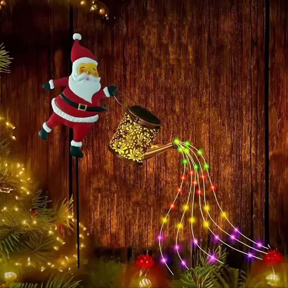 Luzes Festivas Para Chaleira Solar Do Papai Noel-À Prova D'água , Liga/Desliga Automática , Perfeitas Férias