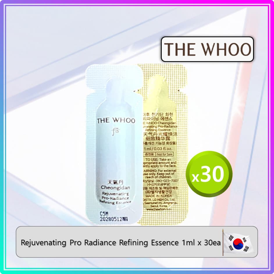 [The Whoo] Essência Refinadora Rejuvenescedora Pró-Radiance Cheongidan (1ml x 30ea) # 195