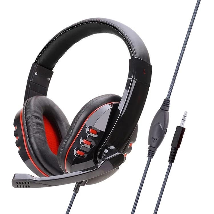 Fones de ouvido com fio para jogos, fones de ouvido intra-auriculares com cancelamento de ruído inteligente