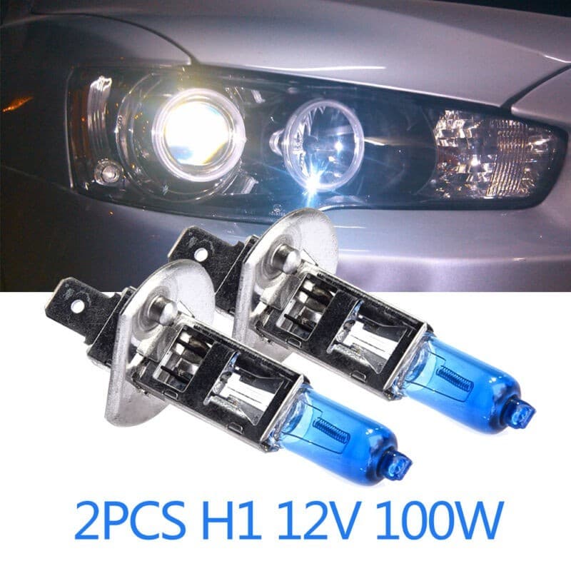 ⭐ Envio Rápido 2pcs H1 12V 100W Faróis De Carro Brancos 4300k Lâmpada Principal Lâmpadas Halógenas