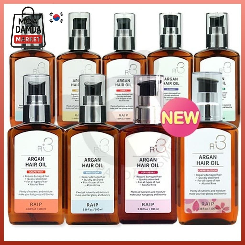 Essência De Óleo Capilar De Argan RAIP R3 100ml (10 Tipos)