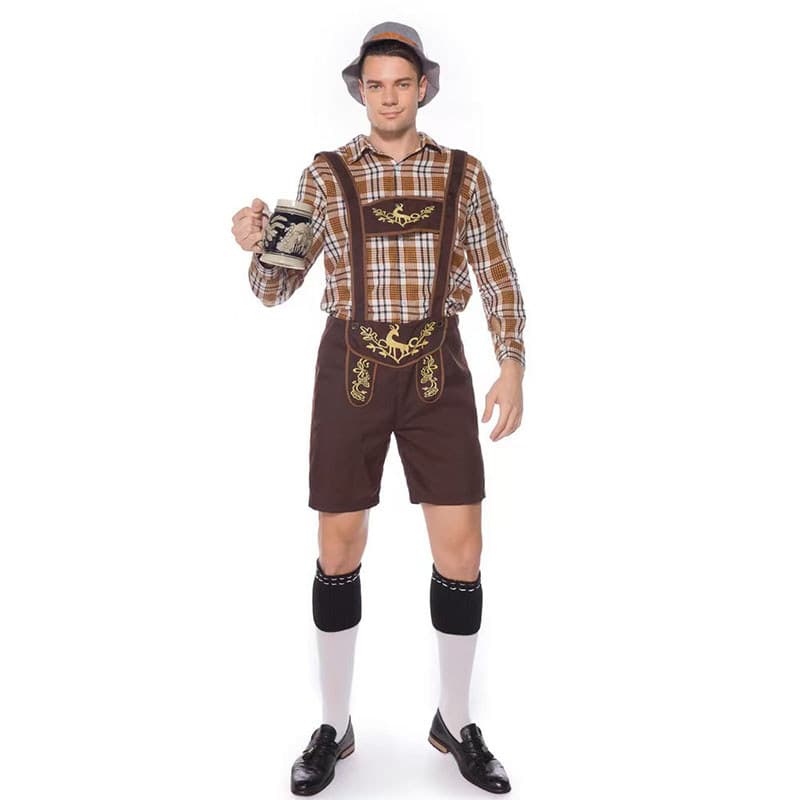 Hansel Bávaro Lederhosen Oktoberfest Traje Para Homens Roupa De Festival De Cerveja Alemã