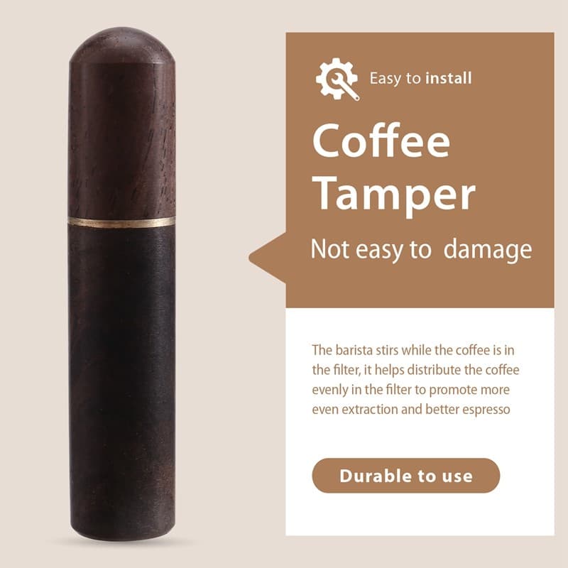 Agitador De Café Expresso Ferramenta De Distribuição Portátil Ferramentas , 6 Agulhas Cor De Nogueira