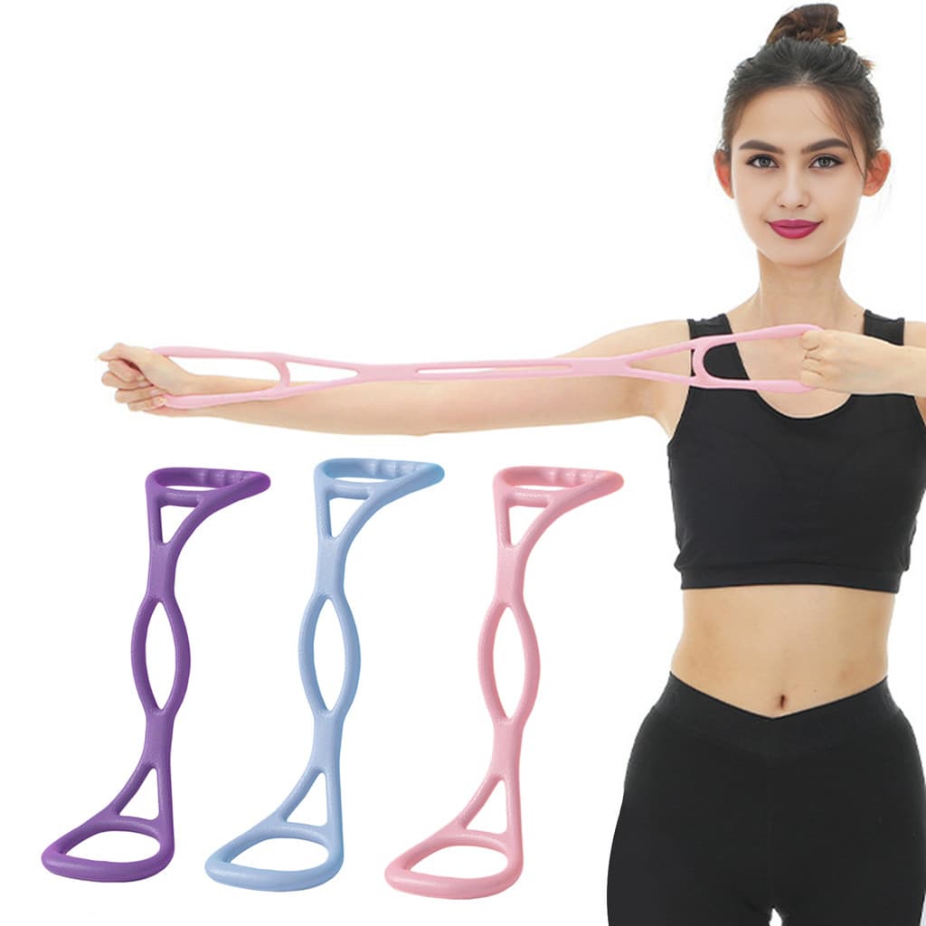 tshitoli-Figura 8 Faixa De Resistência De Fitness Com Alça Antiderrapante Masculino Feminino Expansor De Peito Cinta Elá