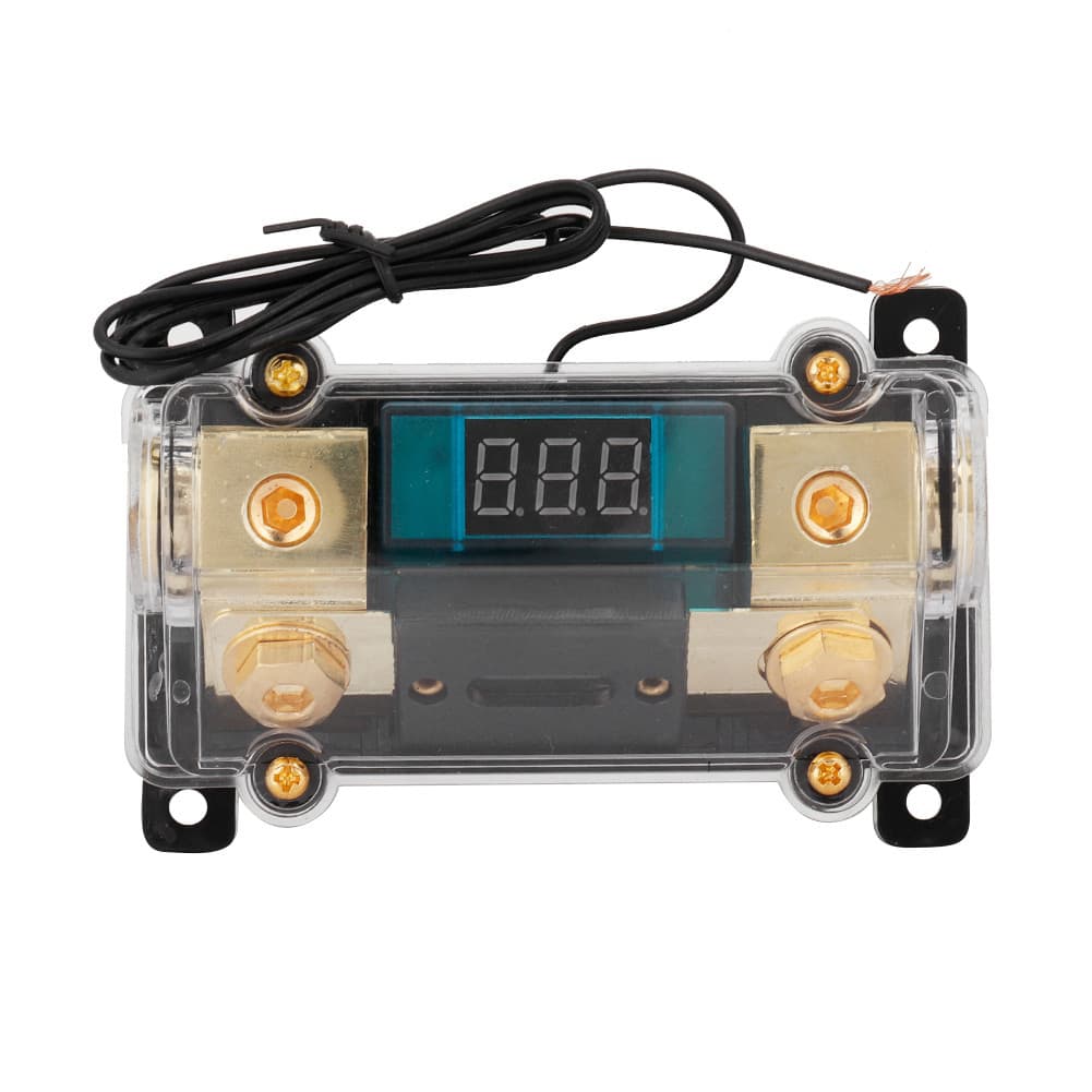 Mmhmbr Suporte Para Fusíveis De Energia De Áudio Carro Caixa De Bloco De Distribuição Estéreo Display Digital (200A)