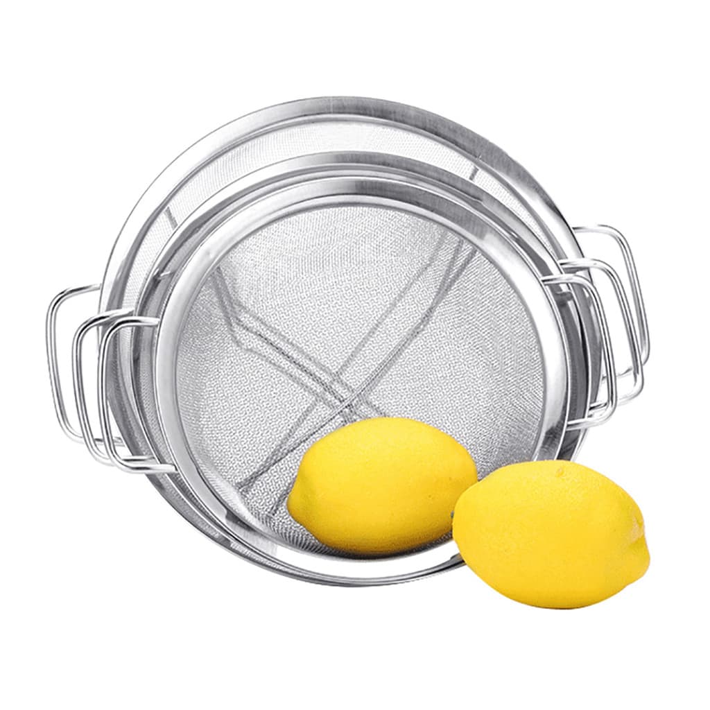 bluehome Aço Inoxidável Alças Duplas Malha Lavagem Cesta De Arroz Frutas Vegetais Escorredor Para Cozinha