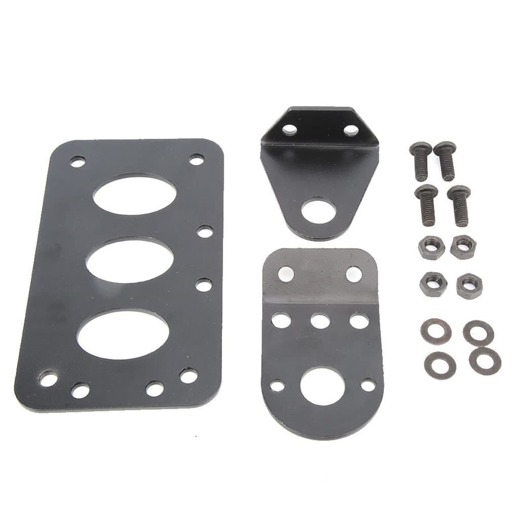 Mmhmbr Universal Motocicleta Retro Montagem Lateral Suporte De Luz Traseira Quadro De Placa De Licença # B