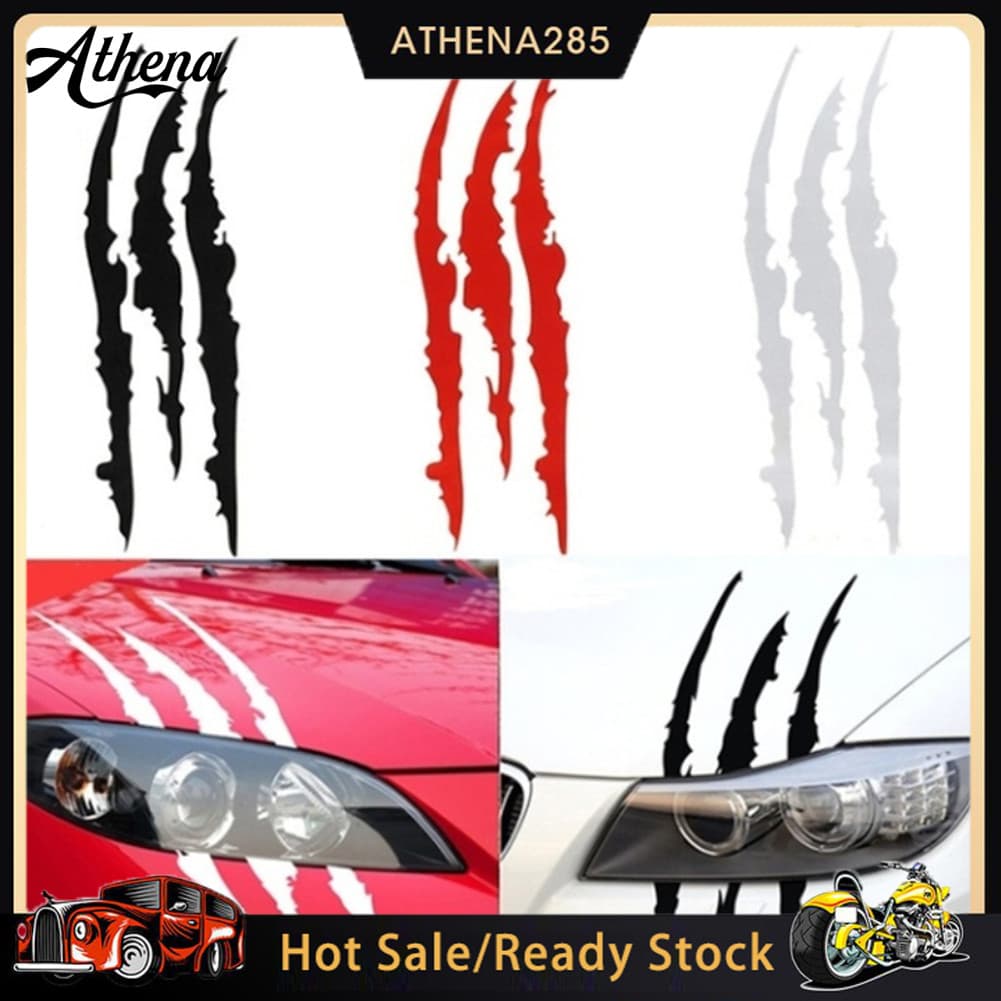 ATH_Ghost Claw Vehicle Car-Styling Luz Reflexiva Sobrancelha Adesivo Decoração