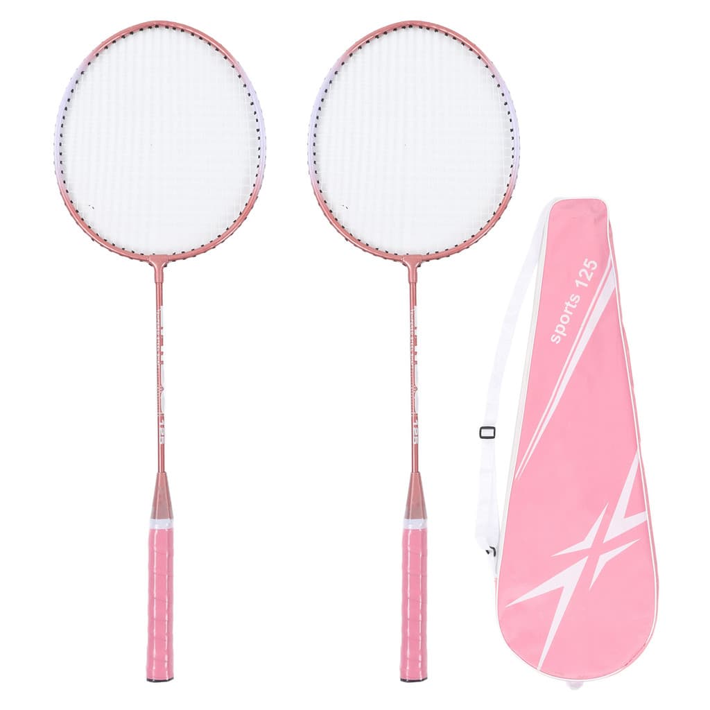 Raquetes De Badminton Rosa Profissional Liga De Ferro Separada Para Treinamento De Estudantes Iniciantes