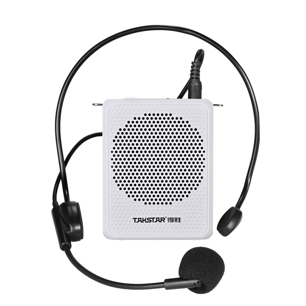 sicibr TAKSTAR E126A Amplificador De Som Portátil Recarregável Mini Voz Com Microfone De Montagem Na Cabeça Fio E Cintur
