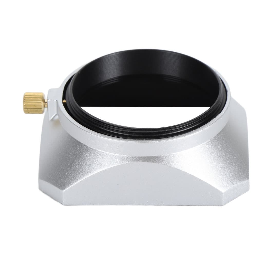Capa De Lente De 49 Mm Acessório De Sombra Quadrada Protetor Solar Para Câmera Digital Prata