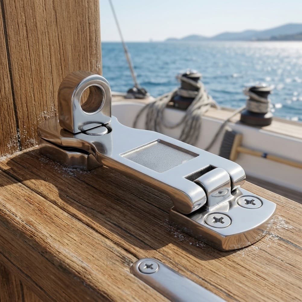 Mrbunny1 Peça 316 Aço Inoxidável Barco Giratório Olho Travamento Ferrolho Trava Acessórios Marinhos