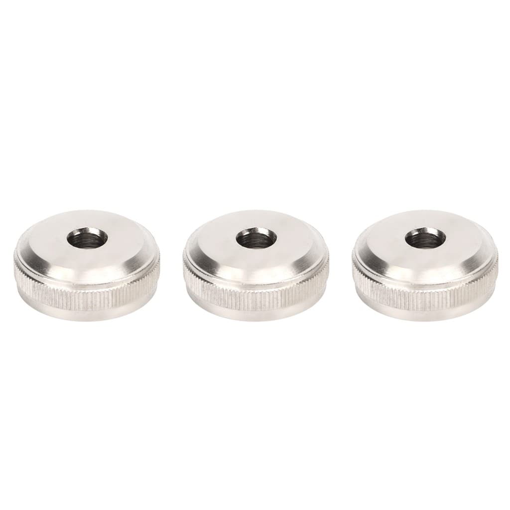 3pcs Tampa De Válvula De Trompete Metal Prata Substituição Para HOT7