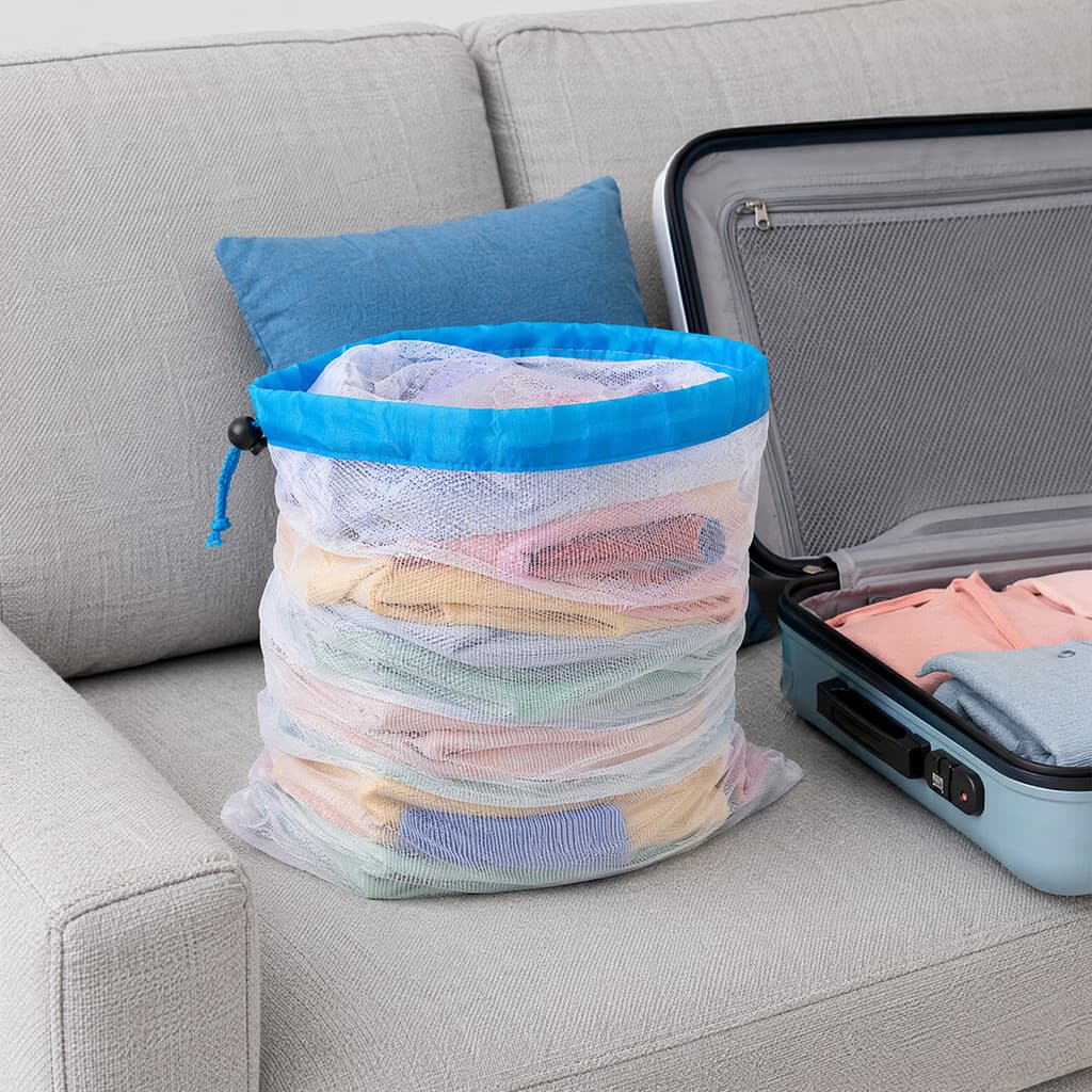 Bolsa De Armazenamento Super_Drawstring , Organizador De Malha Transparente Multiuso , Blocos De Construção E De Brinque