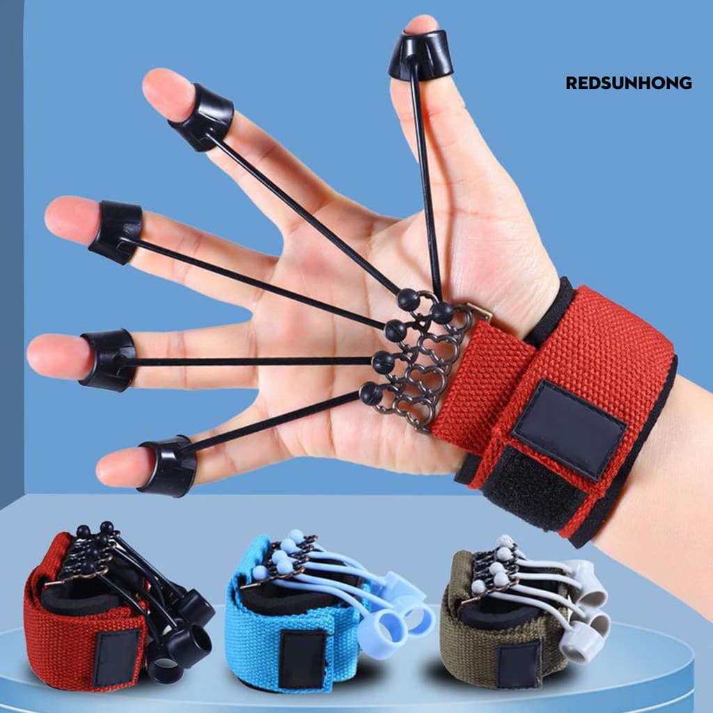 [REDS] 5 Unidades 10/20/40/60/75LB Pinça De Dedo De Alta Elasticidade Ergonômico Design Aperto Confortável Exercitador S