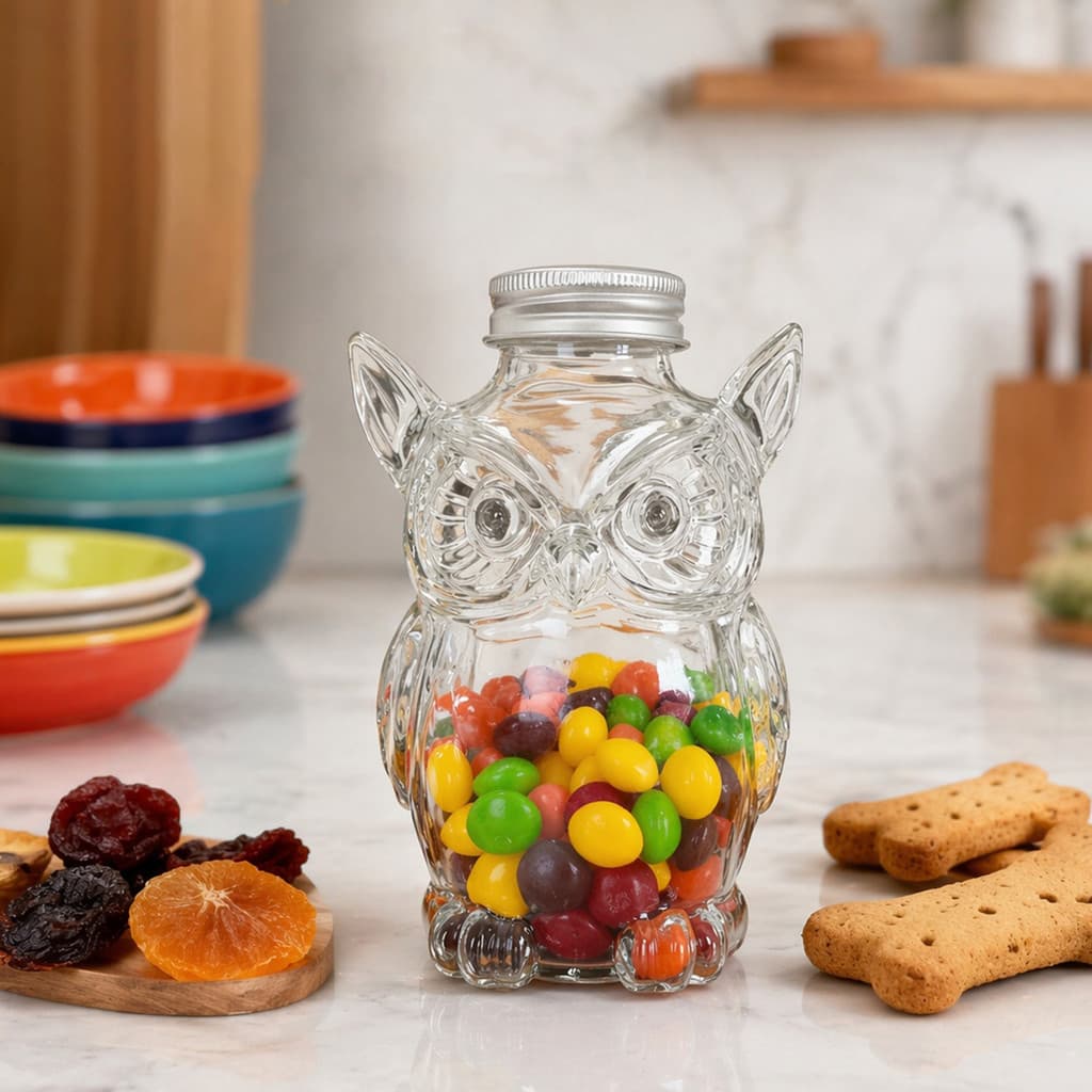 Frasco Super_Candy , Recipiente De Biscoitos Em Formato De Gato , Tartaruga , Cachorro , Coruja Fofa , Com Tampa Herméti