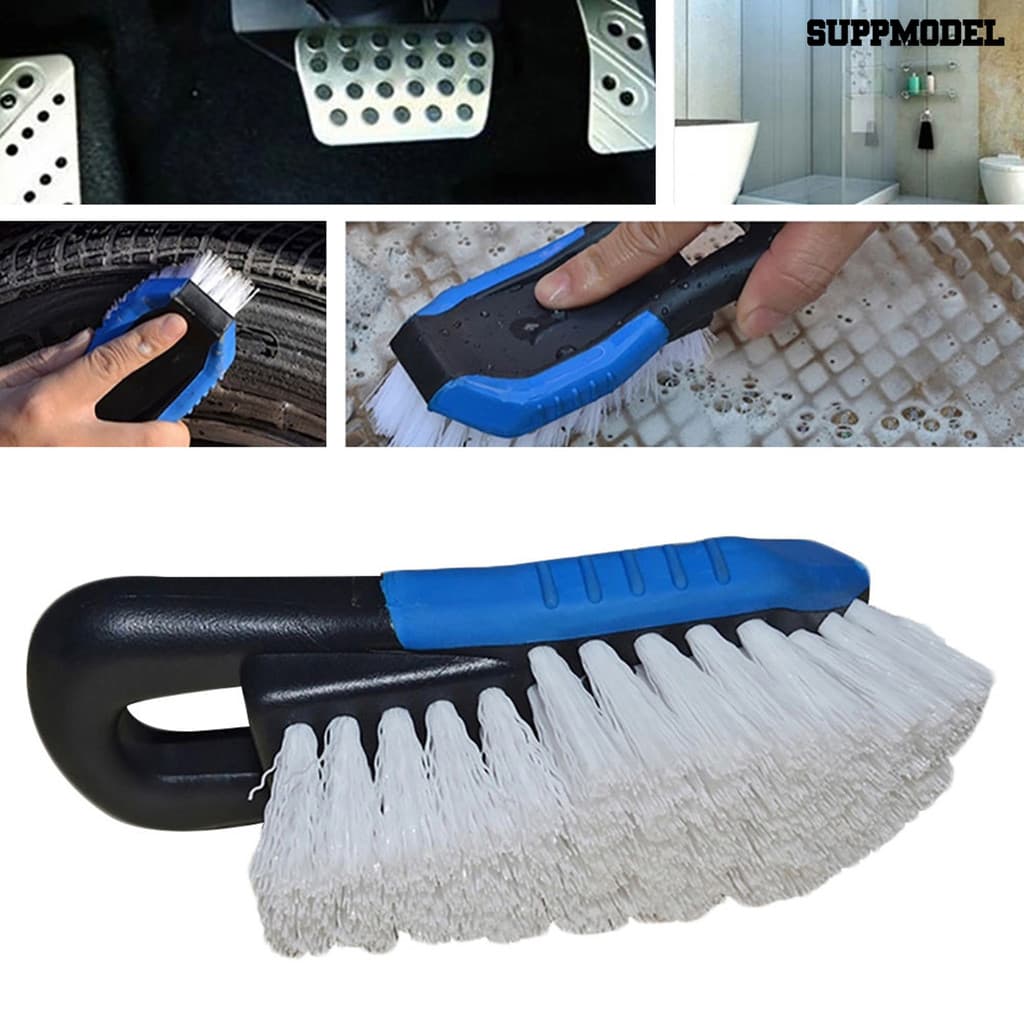 Suppmodel Escova De Carpete Para Tapetes De Carro , Cerdas Duras , Ferramenta De Limpeza De Aro De Pneu , Alça Antiderra