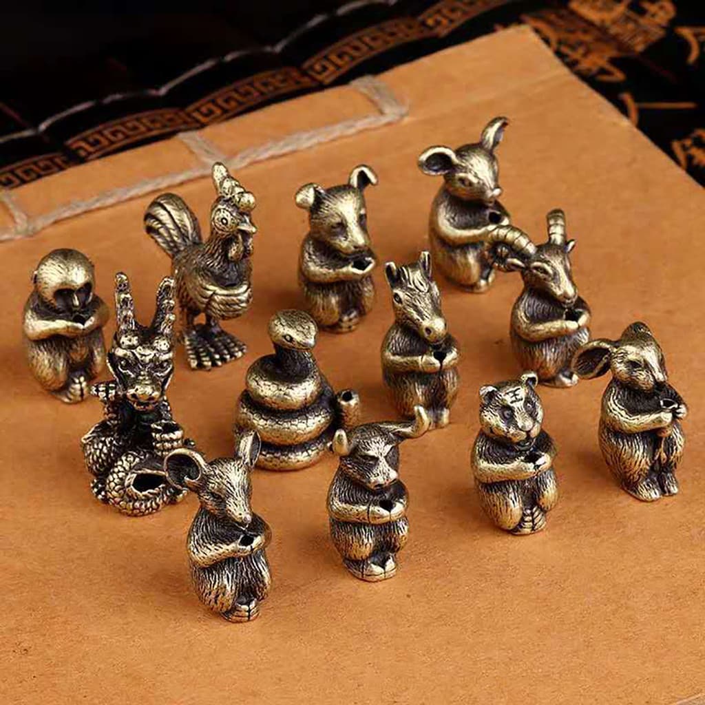 Qingsong Chinês Zodíaco Animal Incenso Vara Titular Meditação Incensário Suporte Decoração