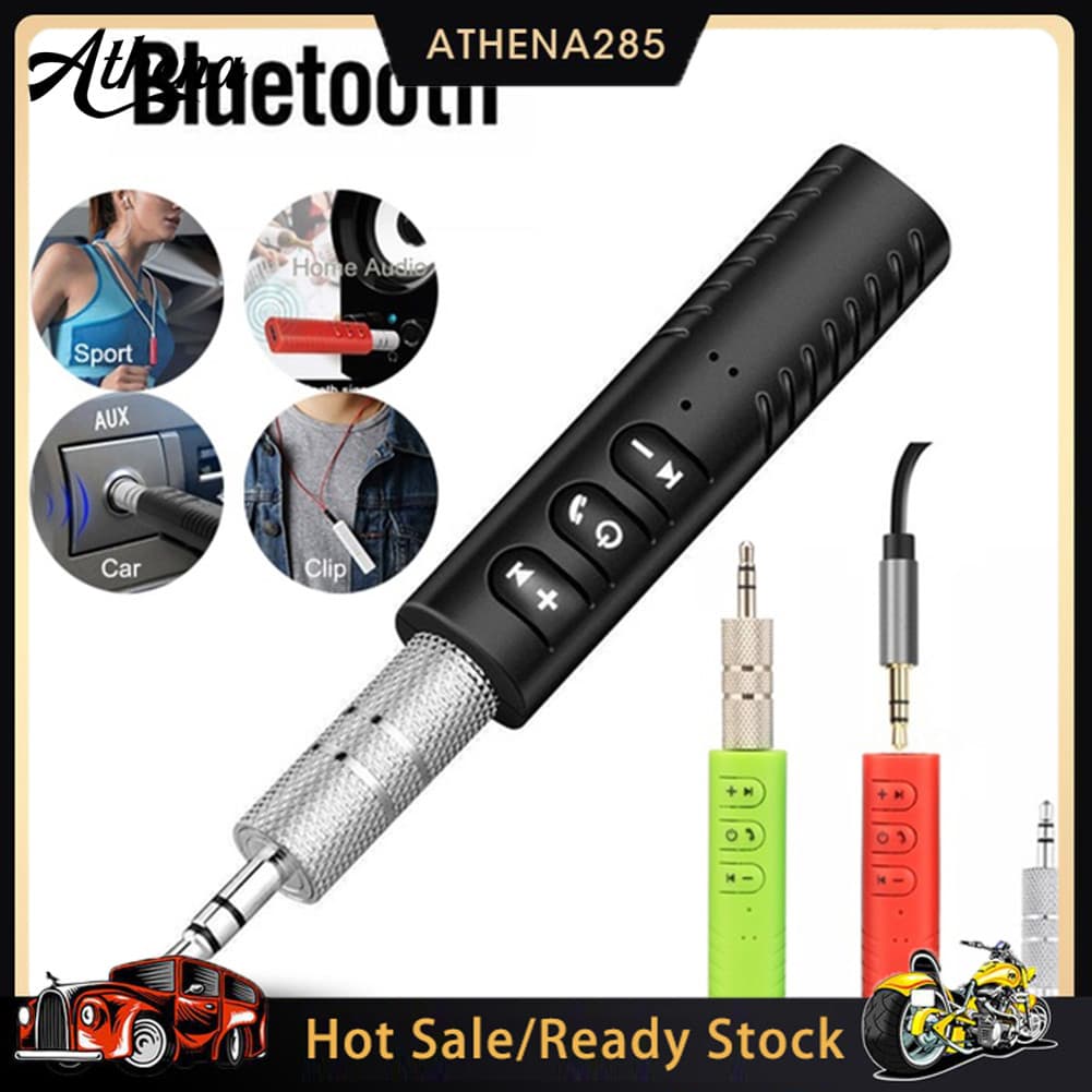 [ATHENA] ❄ 3.5mm AUX Mini Receptor Sem Fio Bluetooth Carro Handfree Adaptador De Música De Áudio