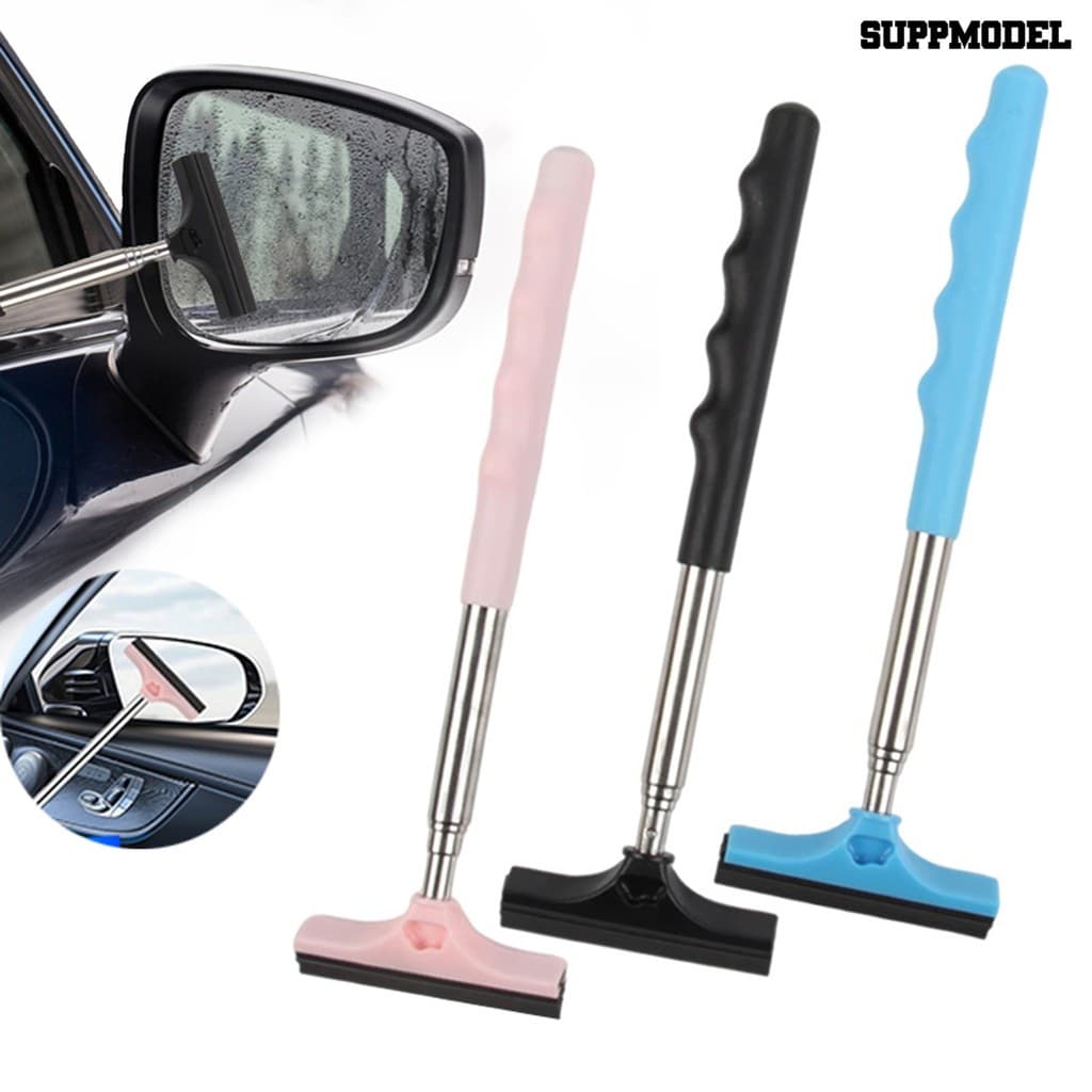 Suppmodel Raspador De Água Para-Brisa De Carro , Rodo Telescópico De Aço Inoxidável Espelho Lateral E Lâmina De Borracha
