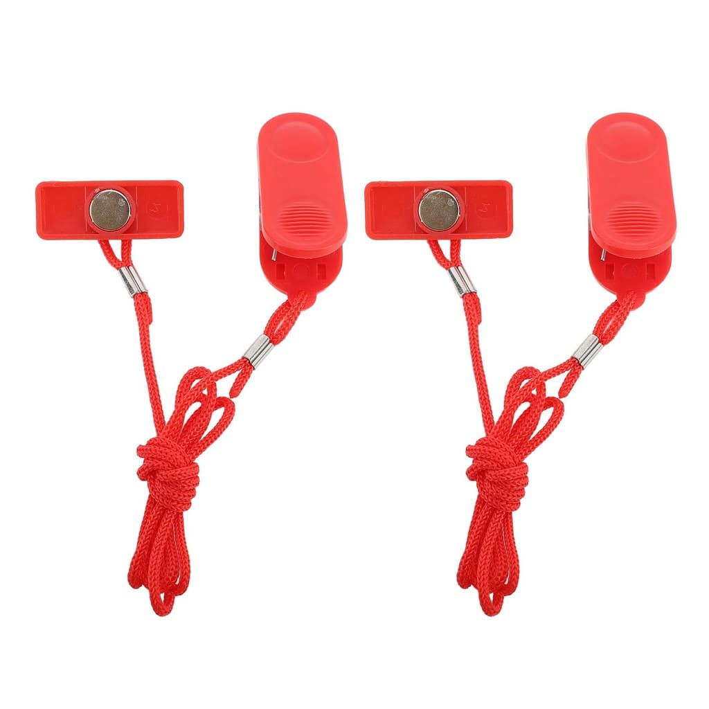 2 Pcs Universal Esteira Bloqueio Magnético Interruptor De Parada De Emergência Clipe De Fio Chave De Partida