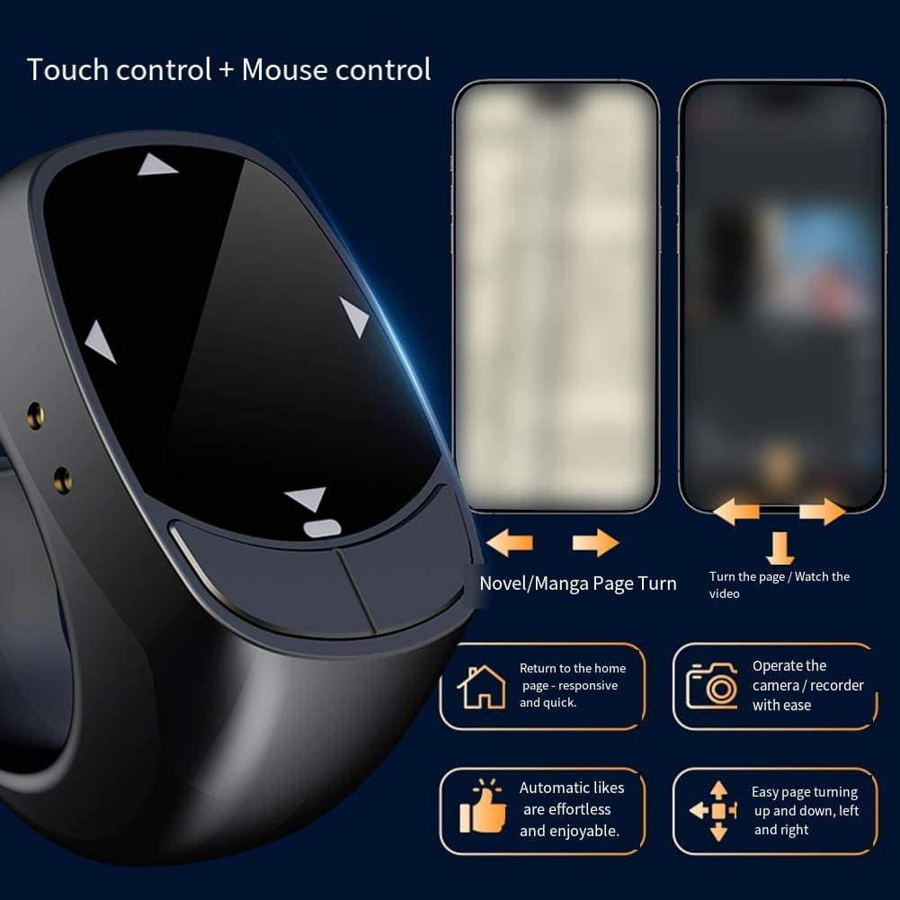 Heheshopheavenelnova Página De Anel Para Controle Remoto De Toque De Telefone Compatível Com Bluetooth Turner