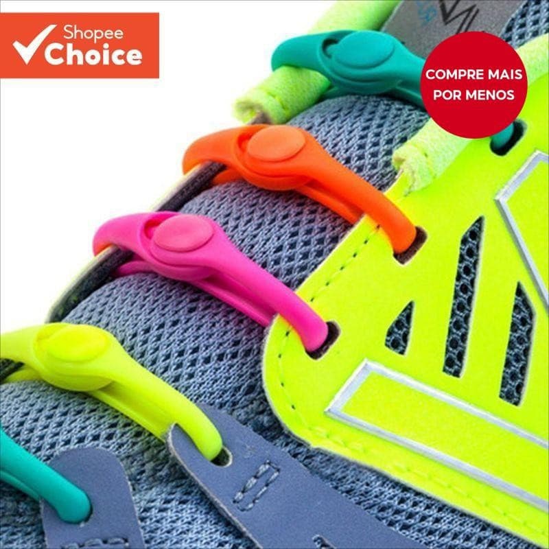 Conjunto De 12 Peças De Cadarços De Silicone Elásticos Preguiçosos Sem Amarração Para Tênis , De Corrida E Botas-Confort