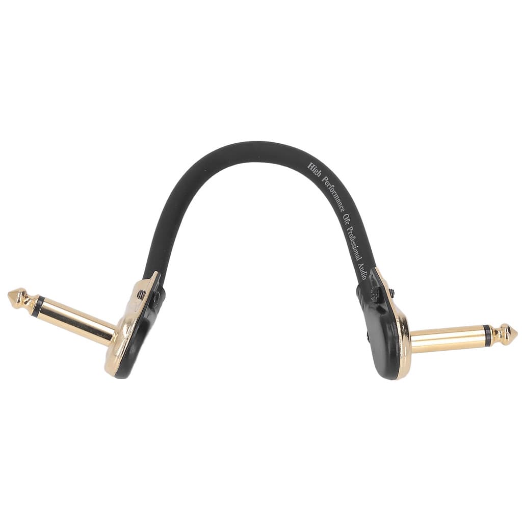 (zone1ym) Cabo De Remendo De Guitarra 5.9 Pol . Ângulo Reto Redução De Ruído Anti Jamming Pedal De Efeito De Extremidade