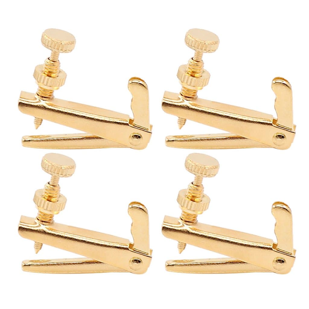 sicibr 4 PCS Afinadores Finos De Violino Para Peças Antiferrugem Ajustador De Cordas De Liga 4/4-3