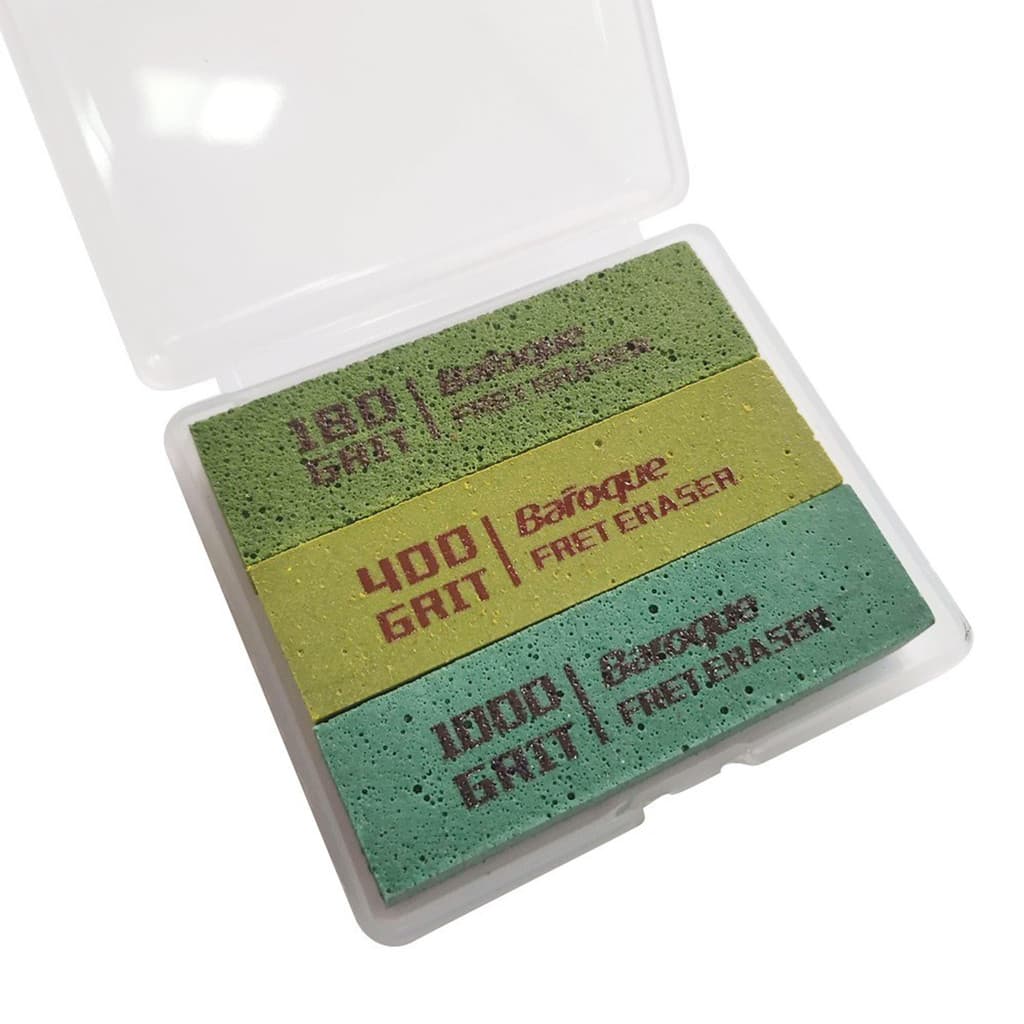 sicibr Borrachas De Polimento De Traste De Guitarra Blocos De Borracha Abrasivos Para Fio 180 Grit E 400 1000 Conjunto D