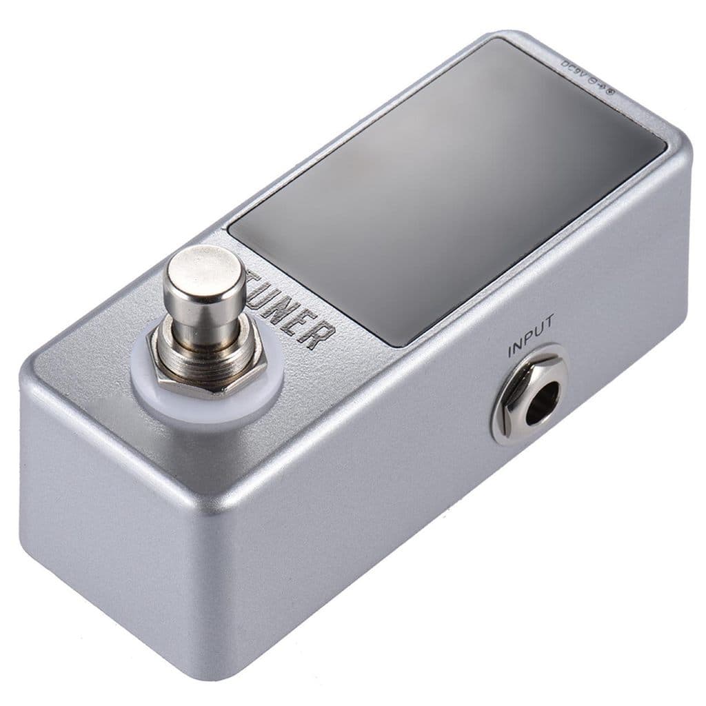 Mini Afinador Cromático Pedal Efeito Display LED True Bypass Para Guitarra Baixo