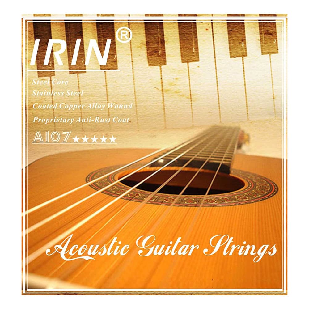 Conjunto Completo De Substituição De Cordas De Violão Folk Acústico cpnobr 6 Peças (0,011-0,052) Núcleo De Aço Liga De C