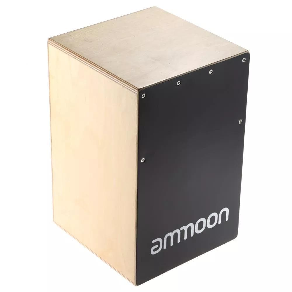cpnobr ammoon Tambor De Mão Cajon De Madeira , Caixa Infantil , Instrumento De Persussão Com Picadas , Pés De Borracha 2