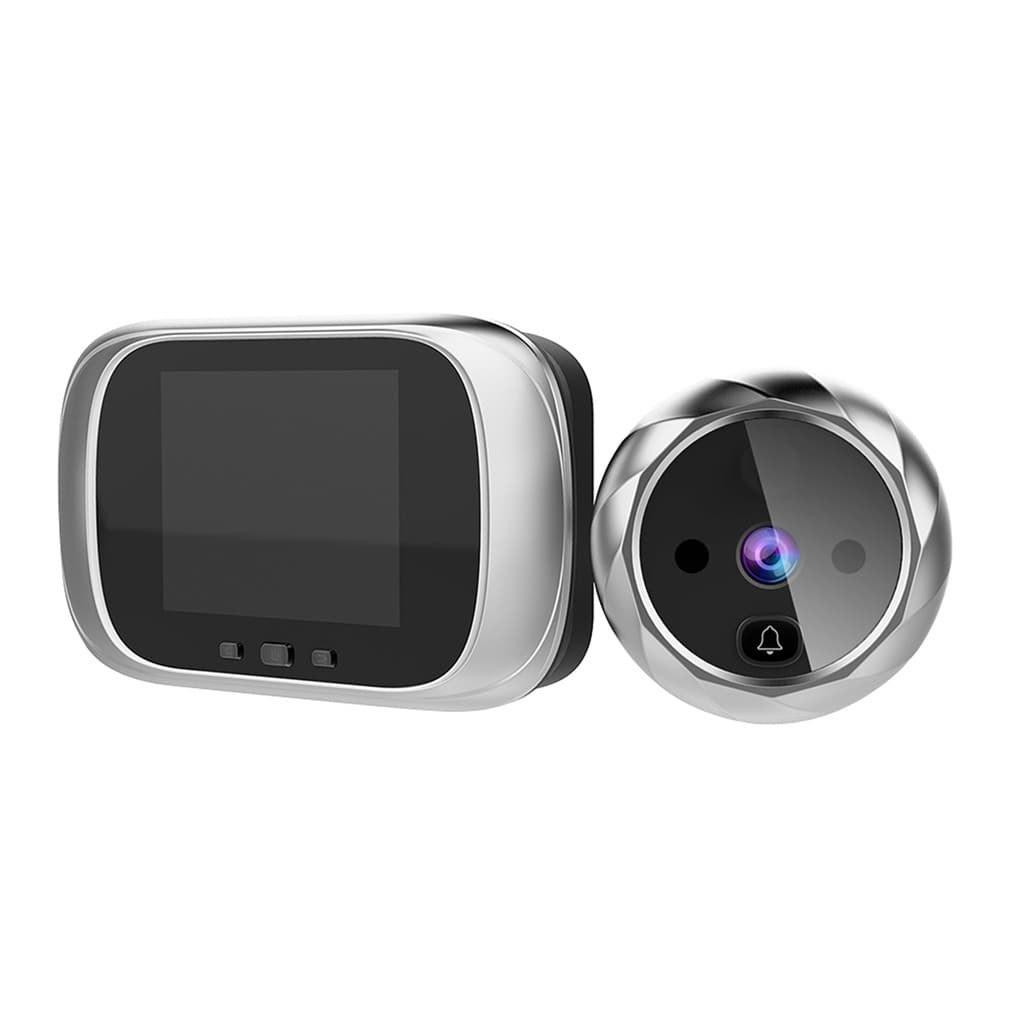 Visualizador De Porta Digital Olho Mágico Câmera Campainha Tela LCD De 2.8 Polegadas Visão Noturna Monitoramento De Sess