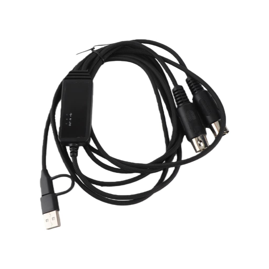 wohobr IVU CREATOR Cabo MIDI Universal 5 Pinos Para Adaptador Conversor USB Compatível Com Vários OS