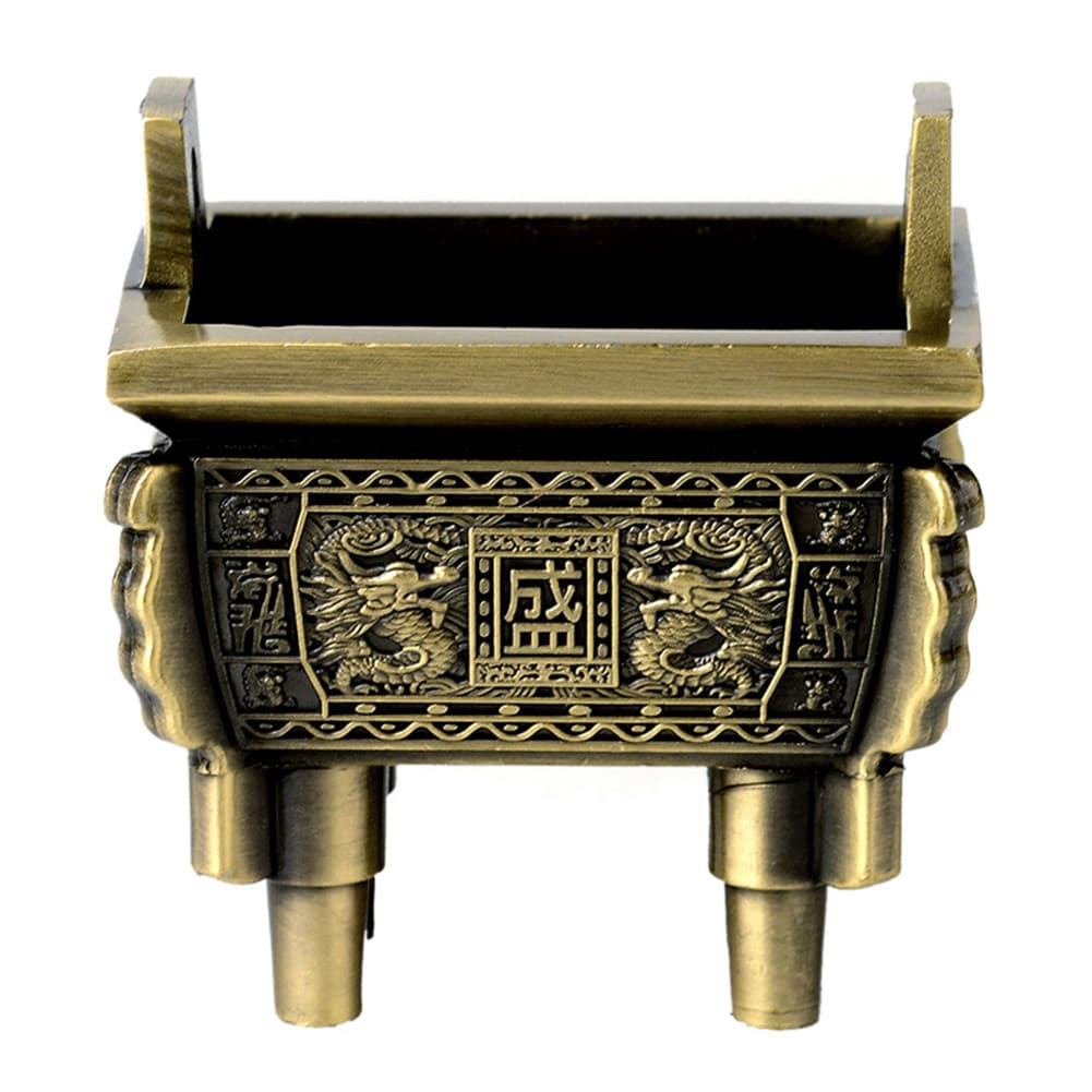 Qingsong Chinês Quadrado Tripé Queimadores De Incenso Cone Bobina Vara Titular Base Decoração Para Casa