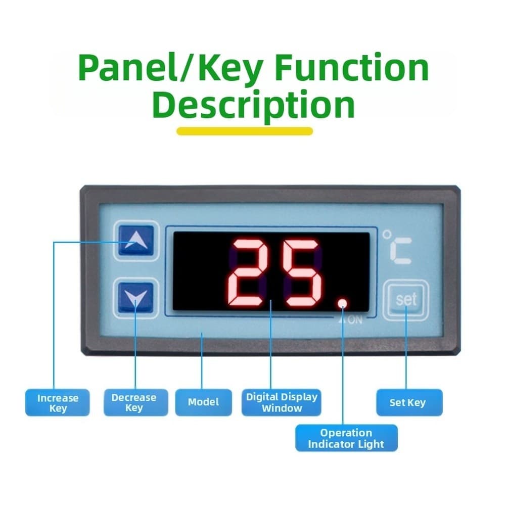 Para Controlador De Temperatura Digital STC 100A , Estufa De Unidade De Resfriamento Com