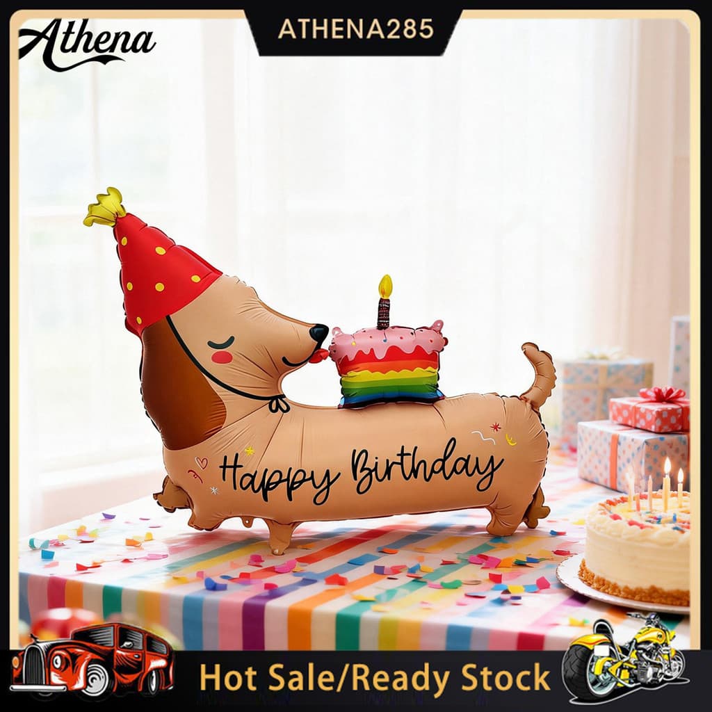 [ATHENA] ☆ Balões Para Cães , Balão Inflável Extra Grande De Grandes Dimensões Festa De Aniversário , Porta Traseira , D