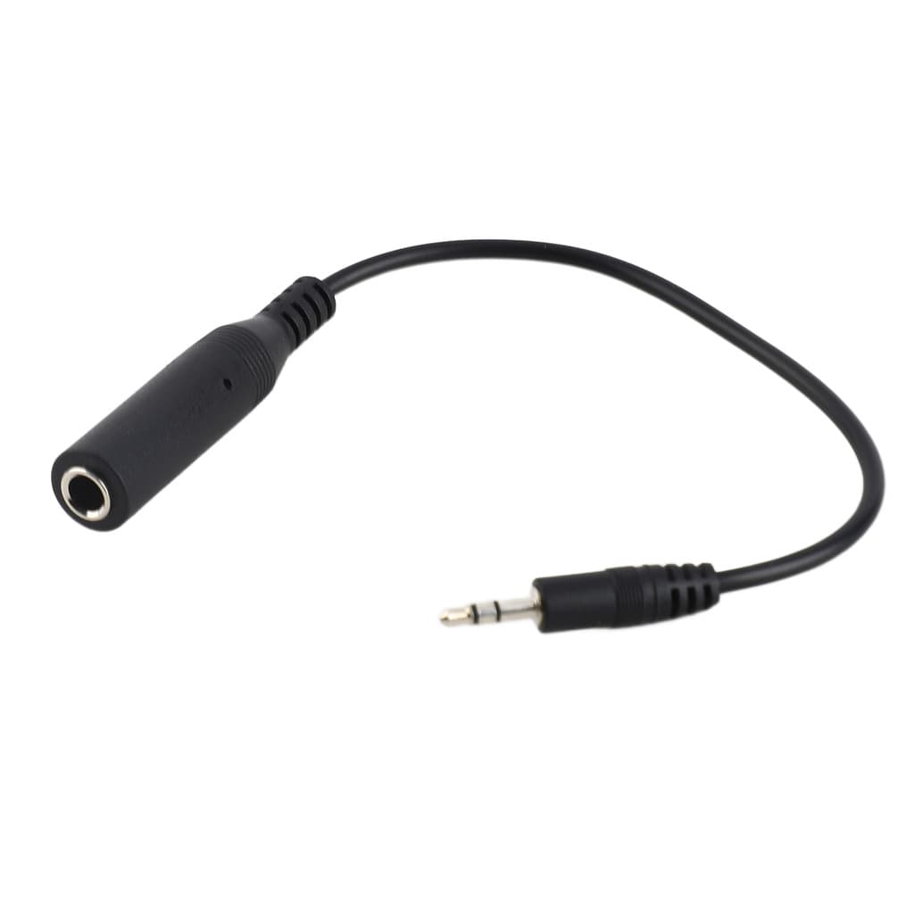 Cabo Adaptador De Áudio De 3.5 Mm A 6.5 Macho 6.35 Conversor Fêmea Para Microfone Fone De Ouvido