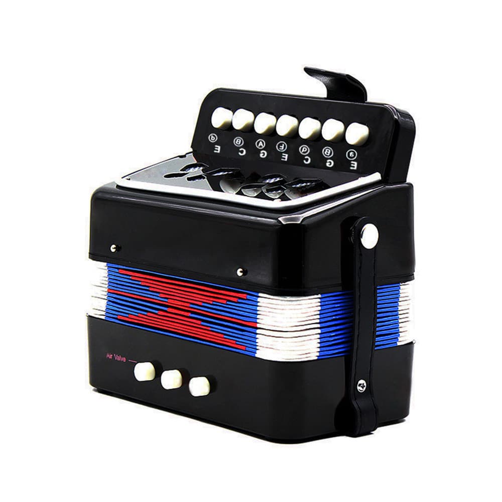 sicibr Crianças 7 Teclas 2 Baixo Mini Pequeno Acordeão Instrumento Musical Educacional Brinquedo De Banda De Ritmo