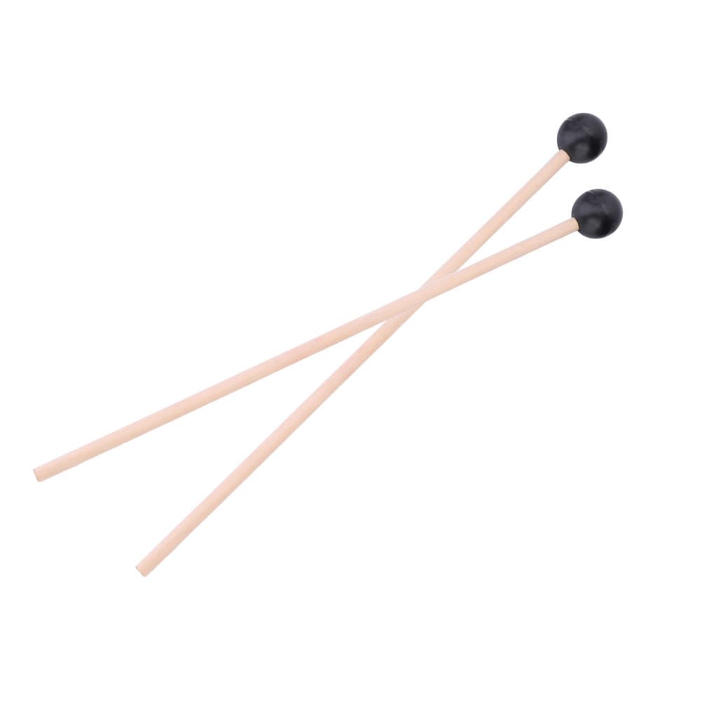 sicibr 1 Par De Teclado Marimba Marretas Cabo De Madeira Suave Acessório De Instrumento De Borracha